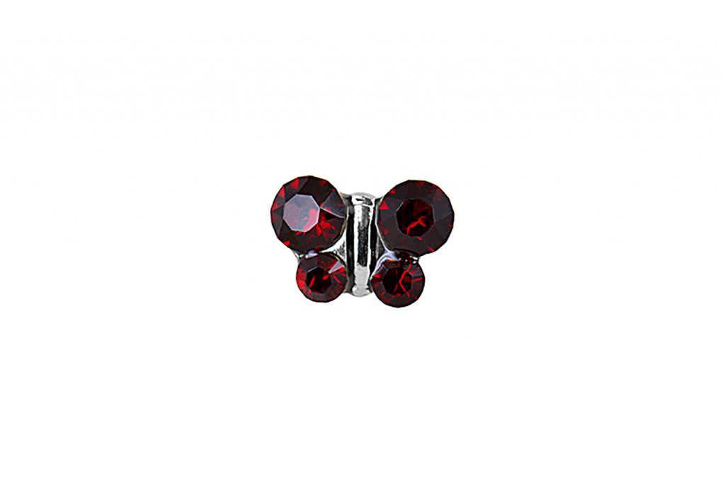 Hypoallergenic Studex Sensitive Butterfly Stud Earrings January Garnet