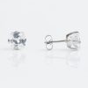 Studex Sensitive Stainless Steel 7mm Cubic Zirconia Princess Cut Stud Earrings