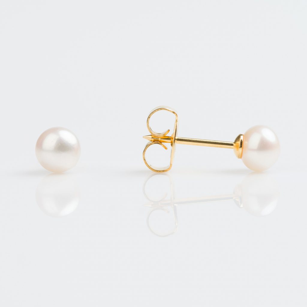 Studex Gold 5mm Pearl Piercing Earrings