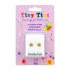TINY TIPS Gold Plated 4MM STARLITE APRIL CRYSTAL