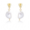 YK Beauty Drop Pearl Earrings
