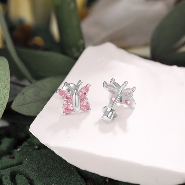 YkBeauty CZ Pink Silver Butterfly1 – Copy