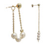 Elegant Pearl Earrings, Luxurious 925 Gold-Plated Long Drop Pearl Earrings