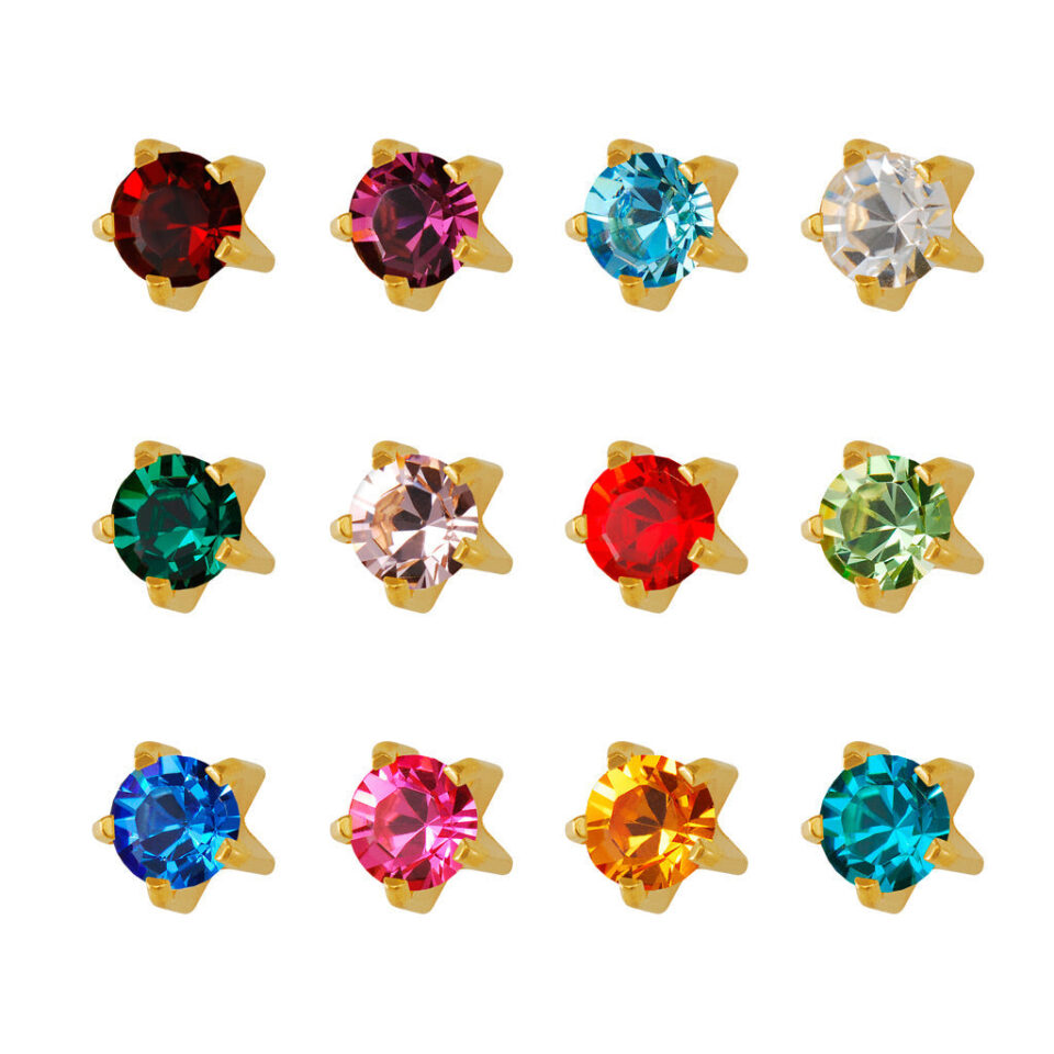 Studex Plus Gold Plated Ultimate Colour Studs