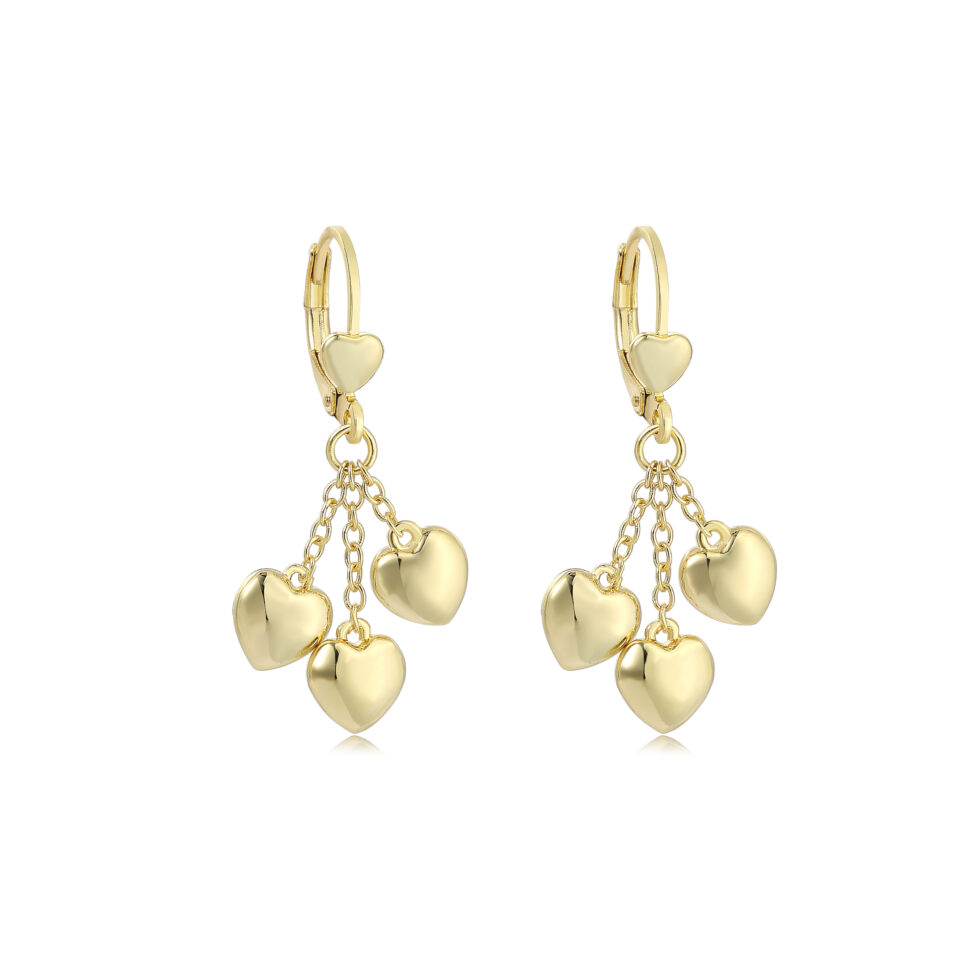 Gold-Plated Kids’ Earrings - Gold-Plated Kids’ Dangle Ea