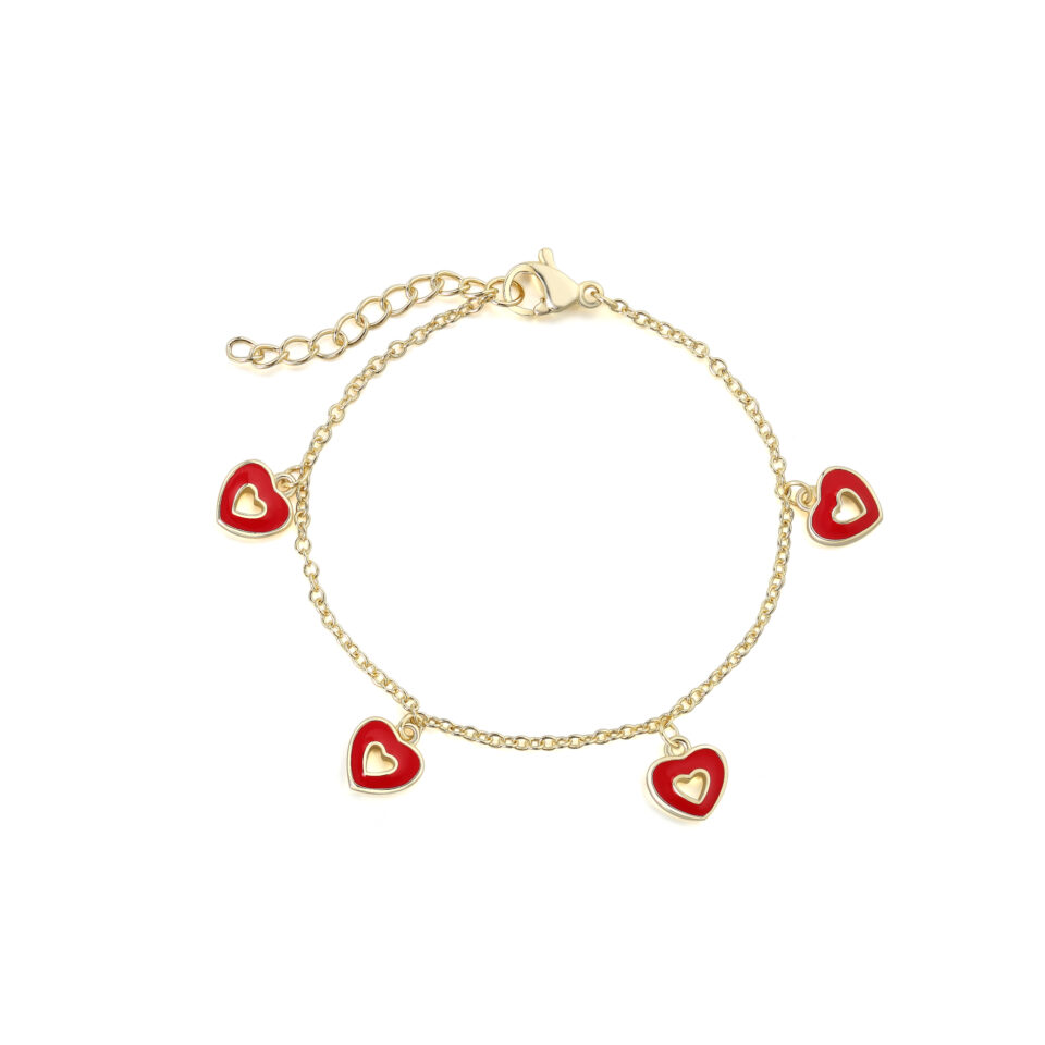 Kids Charm Bracelet - Gold-Plated Kids’ Charm Bracelet wit