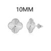 925 Silver Hoop Earrings Elegant 925 Silver Rhodium-Plate...