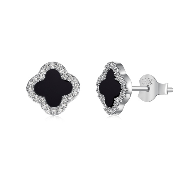 925 Silver Earrings Timeless Elegance: Silver Earrings wi...