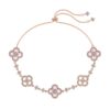 Rosegold Charm Bracelet Elegant Rosegold Plated Silver Br...