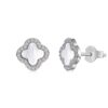925 Silver Earrings Elegant Rhodium Plated 925 Silver Ear...